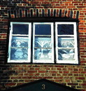 ein Fenster in Nebel/Amrum
