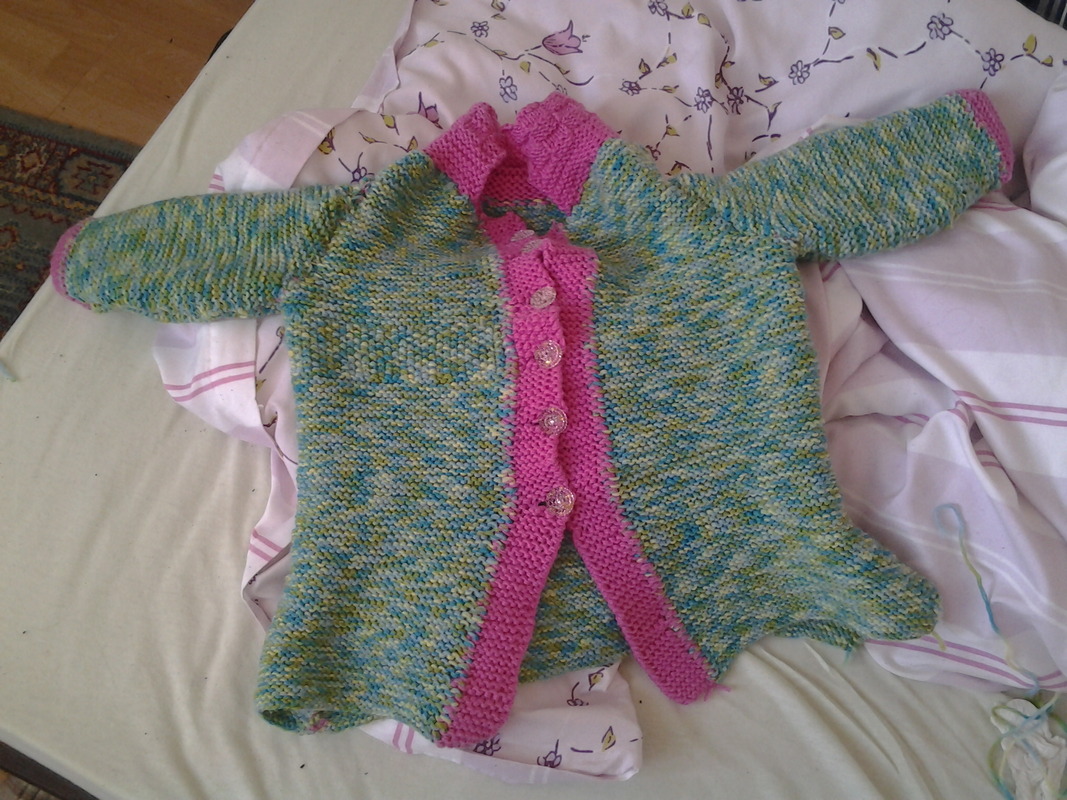 Kinder Jacke selbst gestrickt
