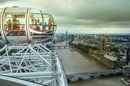 Blick auf London vom Riesenrad 