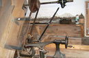 alte Drechselbank mit Transmissions-Antrieb