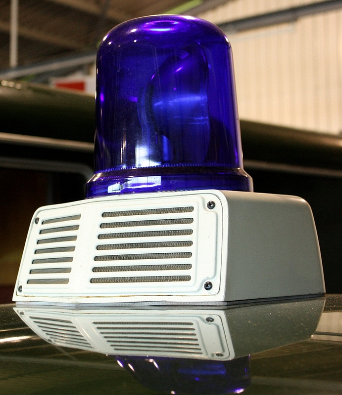 Oldtimerblaulicht der Polizei ...