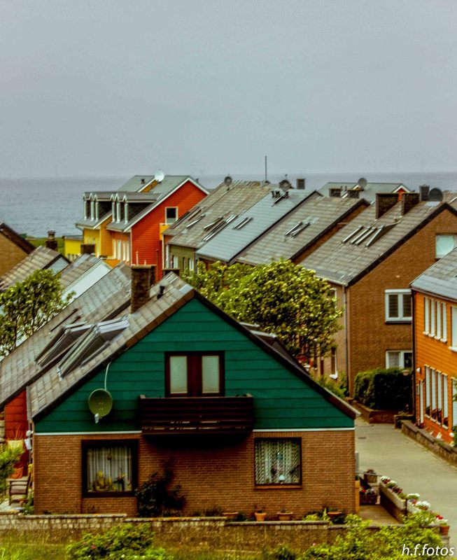 Häuser auf Helgoland 