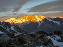 Walliser Alpen in der Morgensonne
