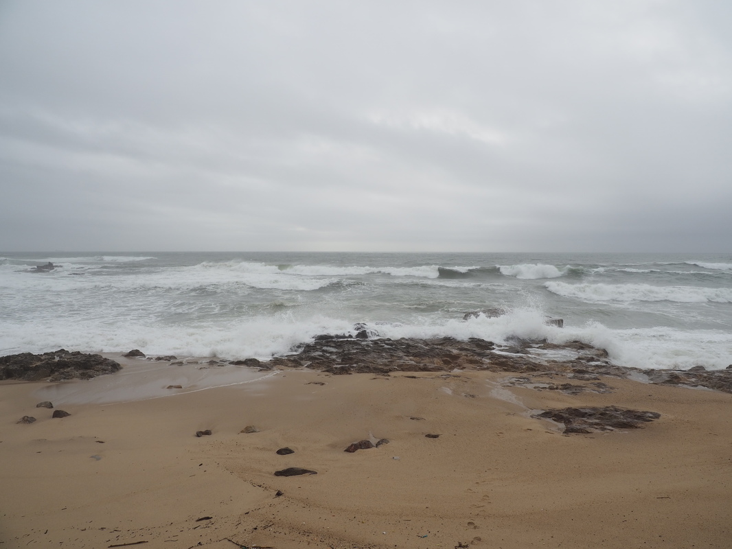 Winterwetter am Strand