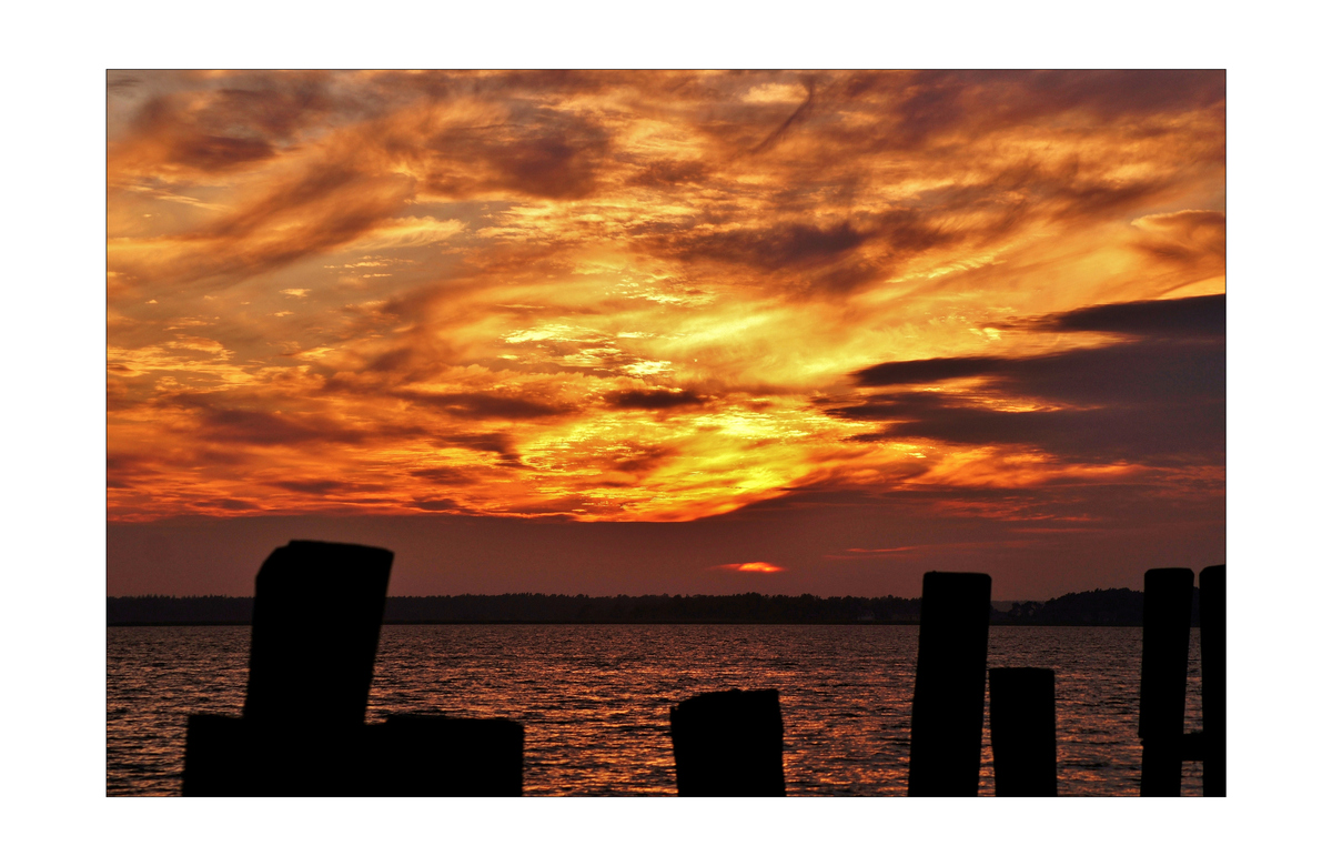 Sonnenuntergang am Bodstedter Bodden 2
