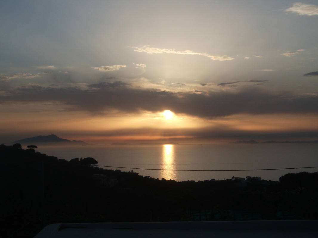 Capri in der Abend demmerung