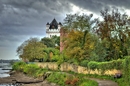 Eltville - Leinpfad mit Burg Crass und Kurfürstlicher Burg