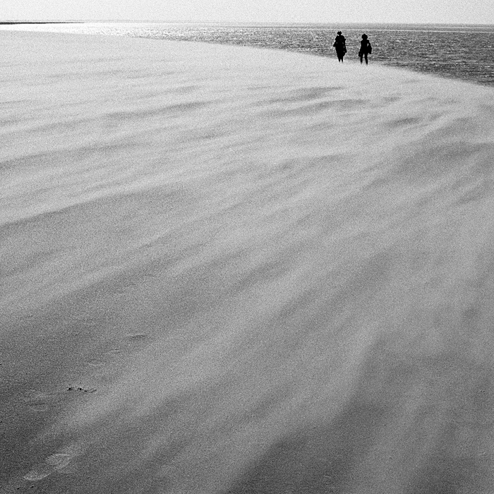 on the beach