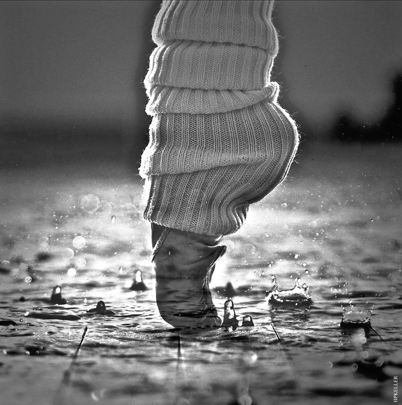 Walking in the rain V,  Analogscan - Kombigrafie 