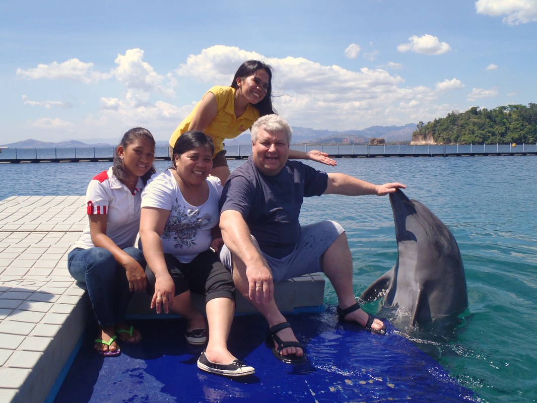 Wie ein Wunder wir und ein Delphin