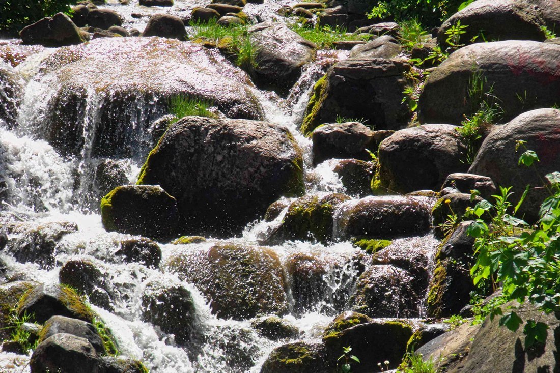 Teil eines Wasserfalls