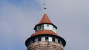 Tumspitze von der Kaiserburg Nürnberg.