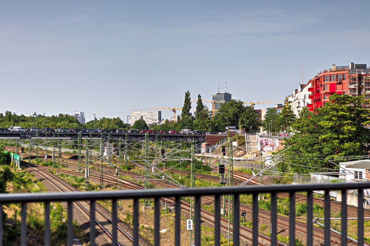 Blick von der Kolonnenbrücke in Berlin  2