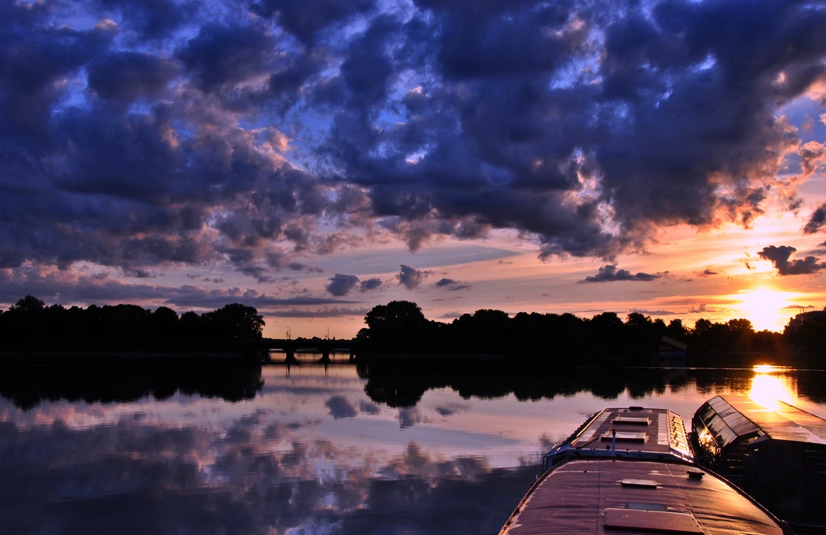 Sonnenaufgang Hamburg Binnenalster