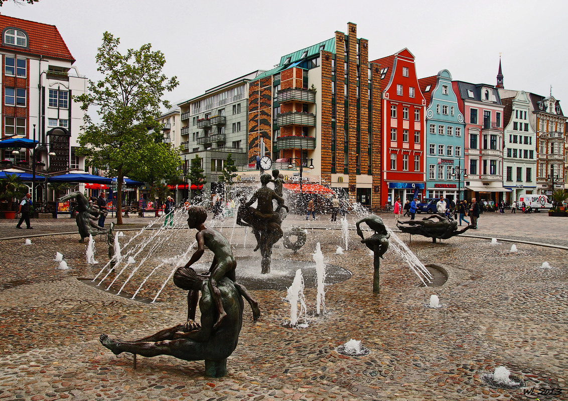 Brunnen der Lebensfreude in Rostock