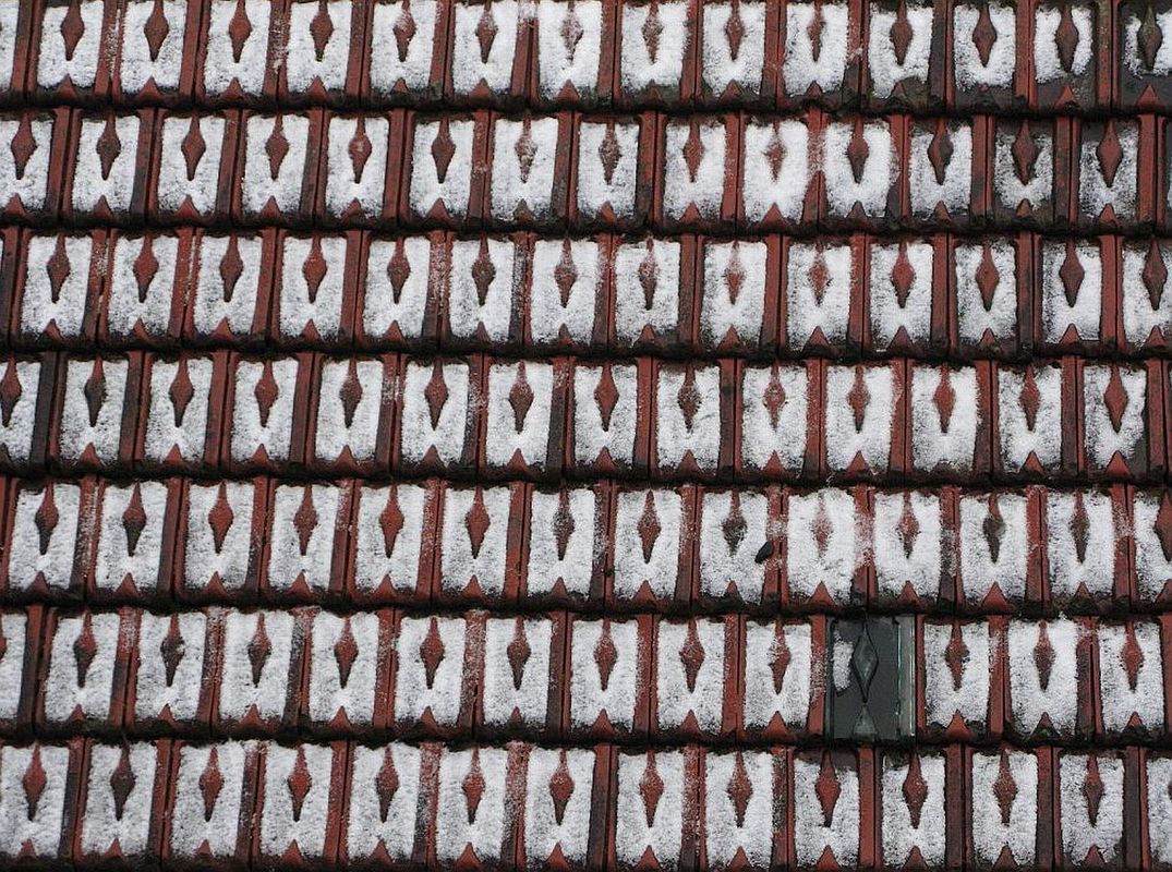 Dachziegel Ende Februar 2011 in Nohfelden