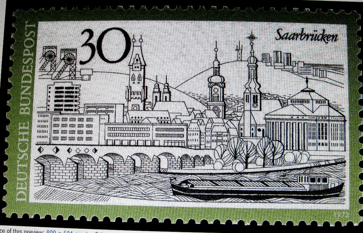 Sondermarke von 1973: Saarbrücken (09. Juli 2014)