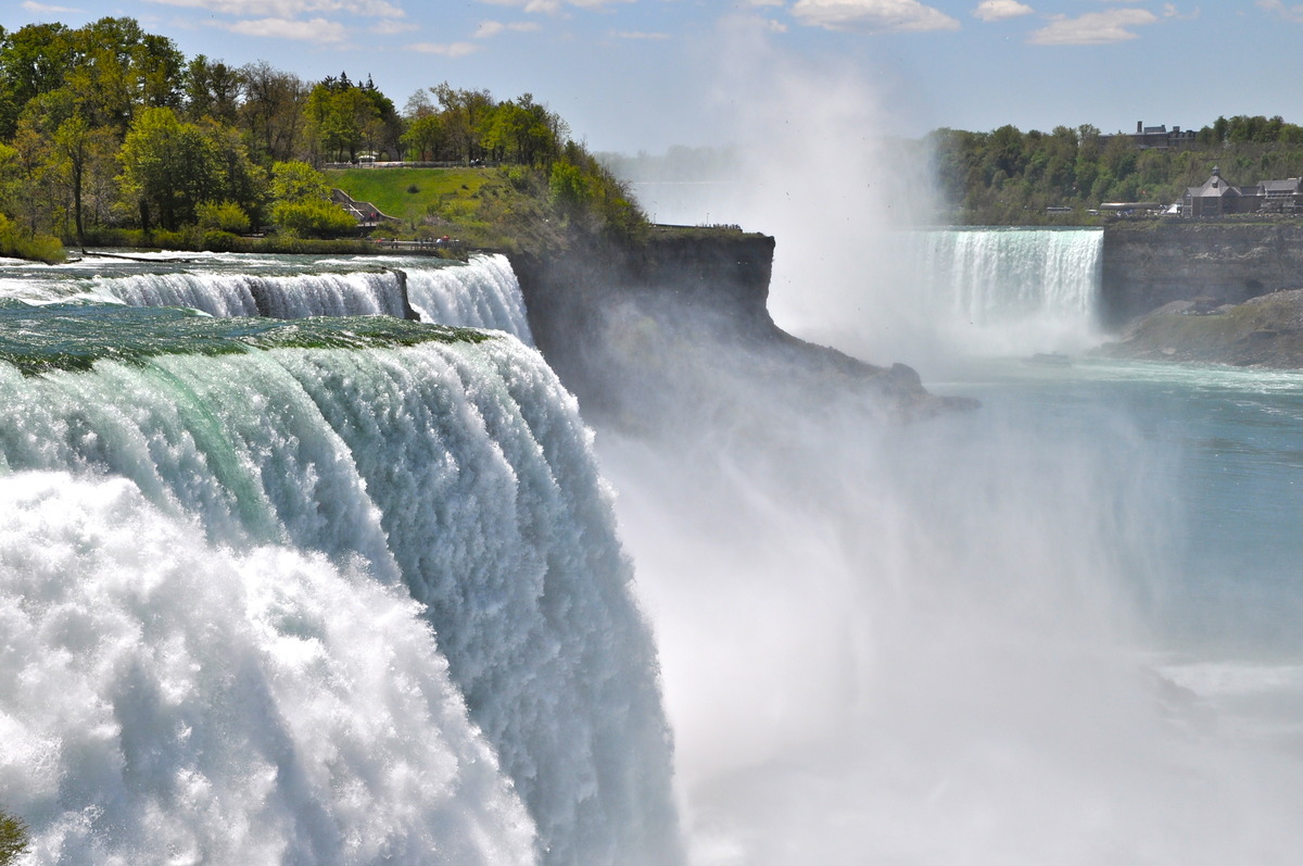 The Niagara Falls von der USA aus gesehen