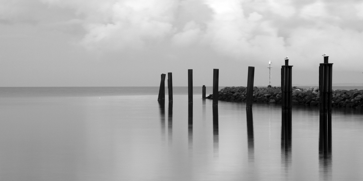 blaue Stunde - in s/w    ;-)