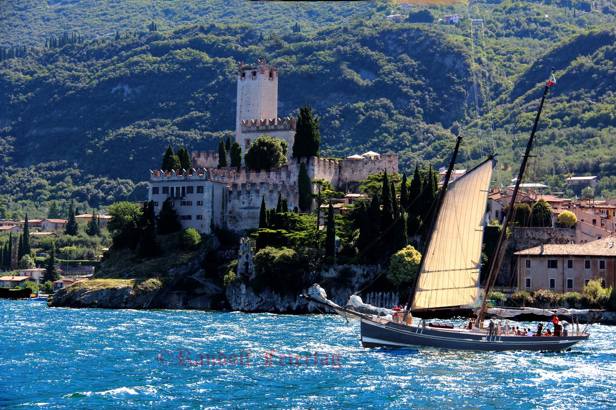 Malcesine vom See aus