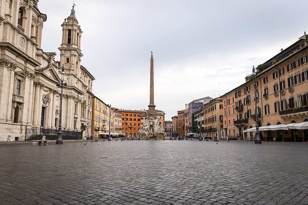 Piazza Navona am Morgen