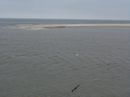 Blick von der Oberen Wandelbahn in Wittdün hinüber zur Südspitze der Sandbank Kniepsand