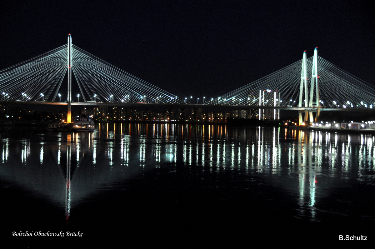 Petersburg Bolschoi-Obuchowski-Brücke