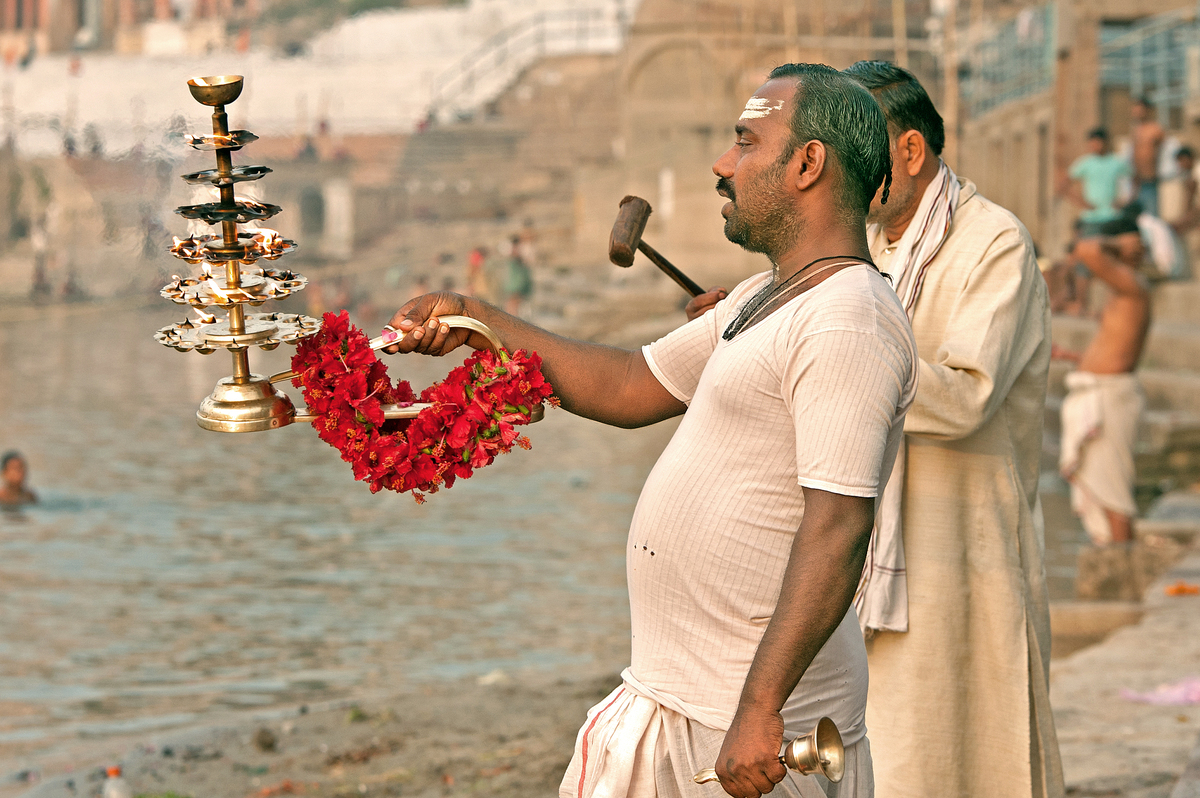 Morgendliche Zeremonie...