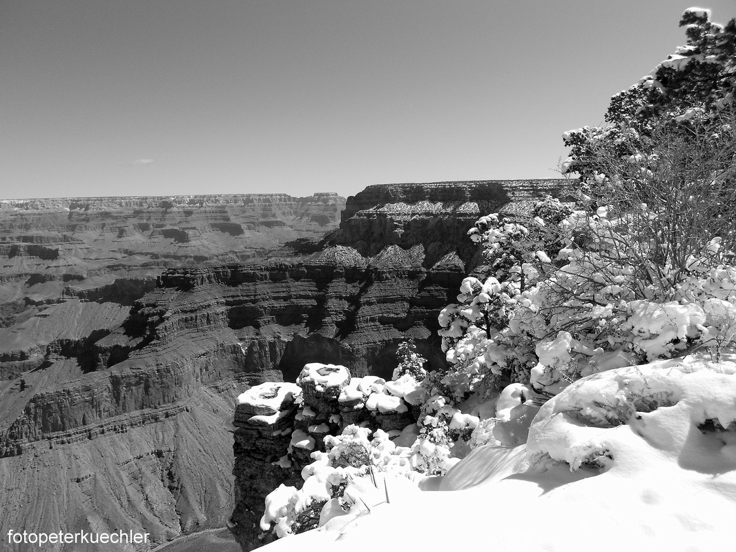 Grand Canyon versinkt im Schnee