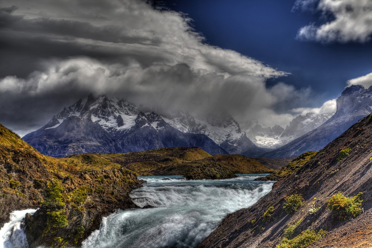 Torres del Paine Waterfall