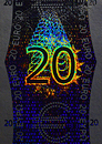 Sicherheitshologramm einer  20 € Banknote  