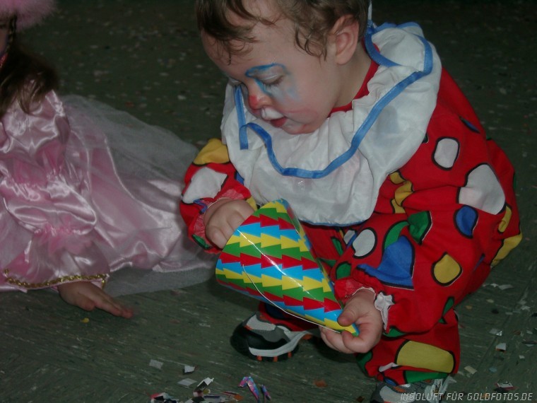 Marvin als Clown das erste mal 
