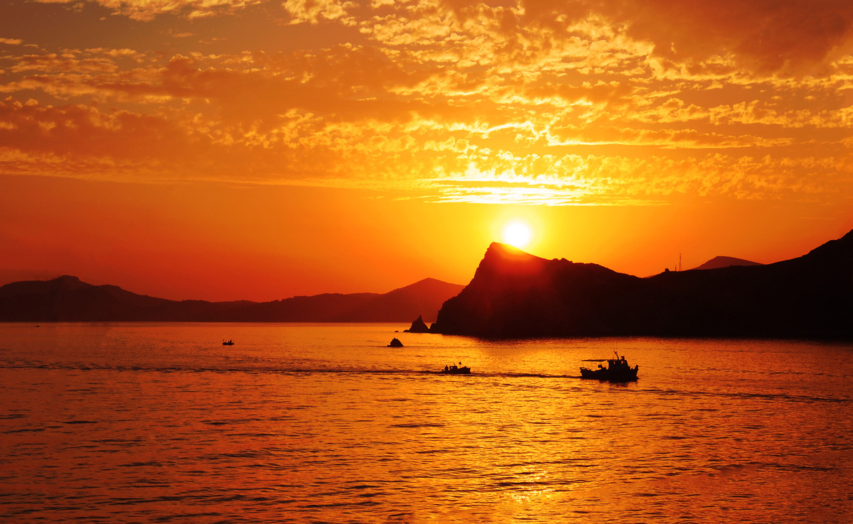 Sunset over Patmos