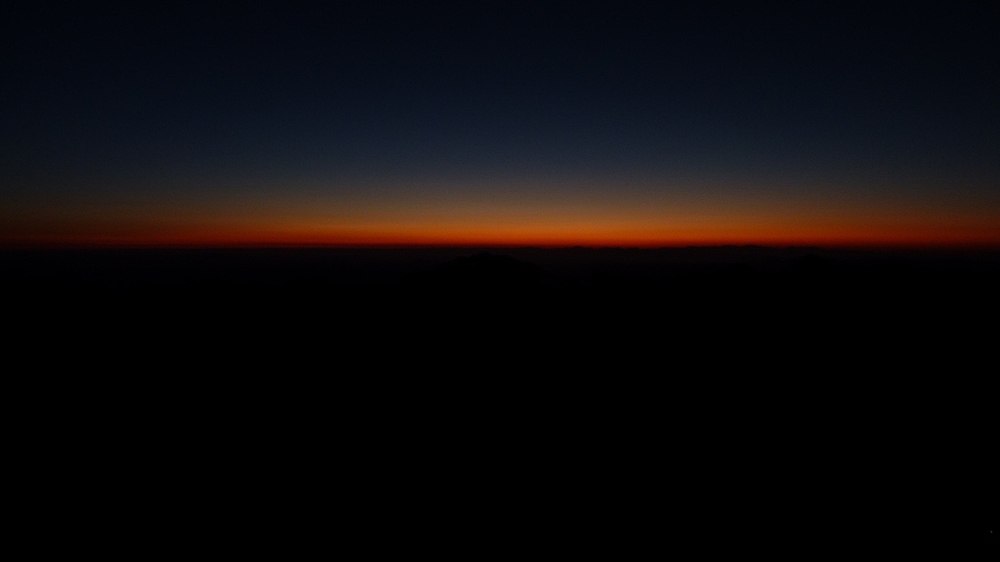 Sonnenaufgang am Mosesberg II (Sinai)