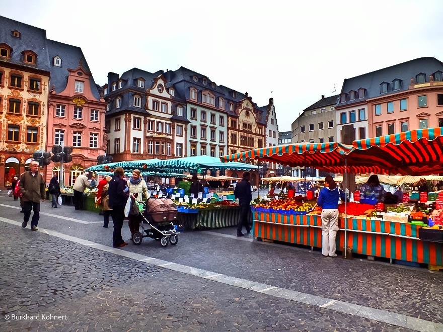 Markttag in Mainz