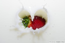 Erdbeer-Milch-Herz