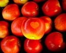 Apfel mit Herz