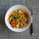 Paprika Sahnesoße mit Farfalle
