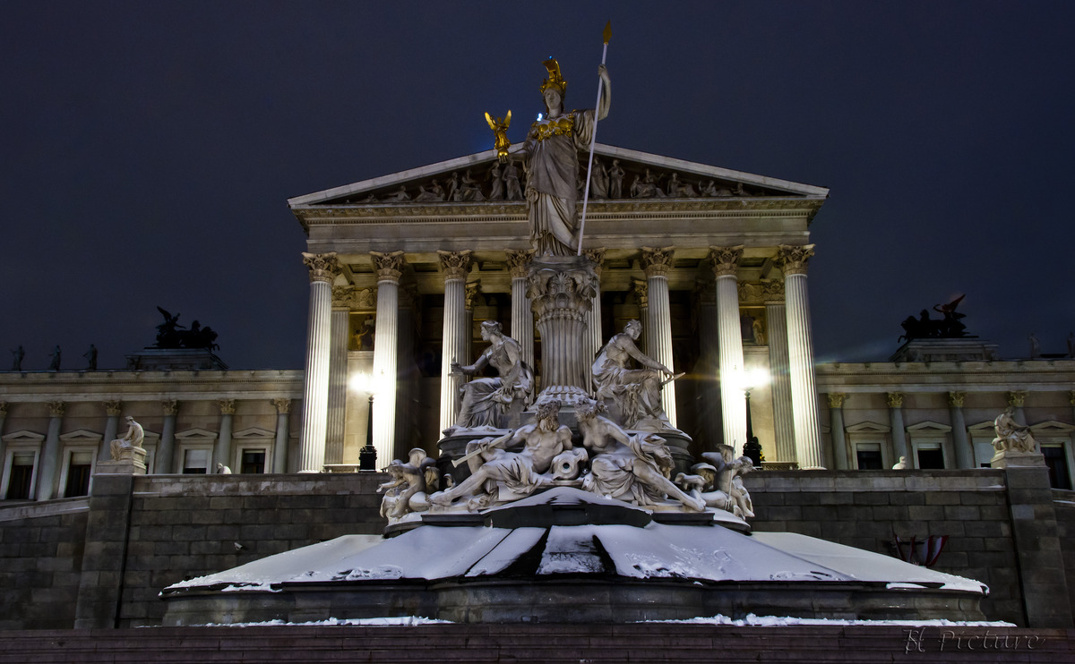 parlament bei nacht