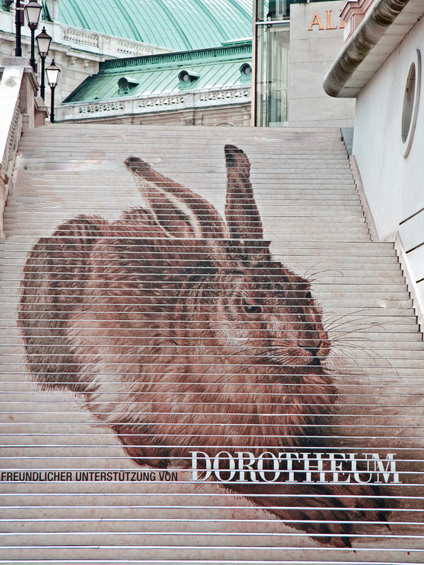 Treppe bei der Albertina