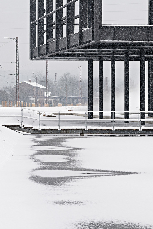 Garten Reden im Schnee