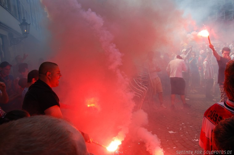 Am Rathaus Aufstiegsfeier Fortuna Düsseldorf 1