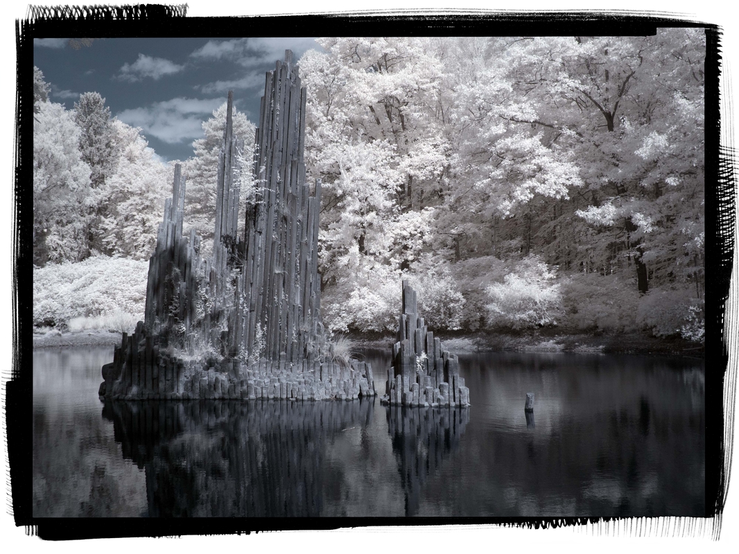  Hinter der Rakotz Brücke Kromlau