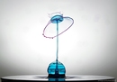 Lampe mit Schirm 