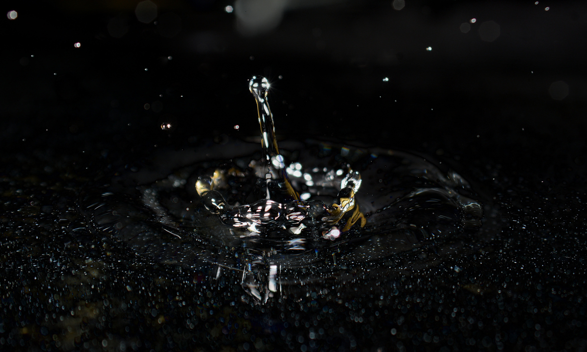 Wasserspiele am Abend