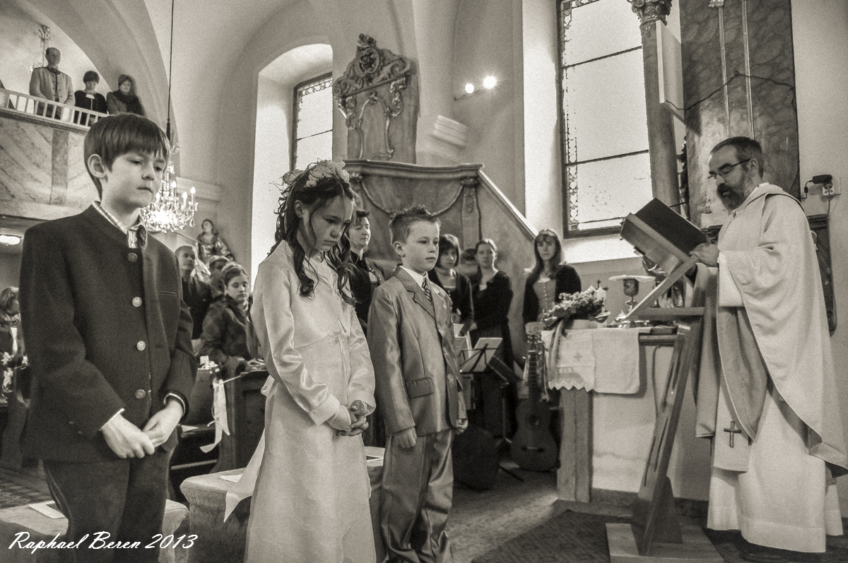 Erstkommunion in einem kleinen Bergdorf in der Obersteiermark