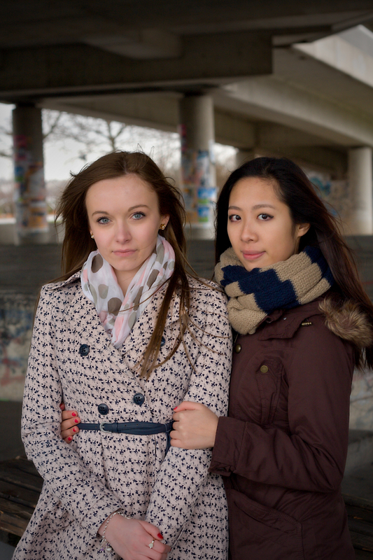 Hier noch ein Foto von der Julia und ihrer Freundin.