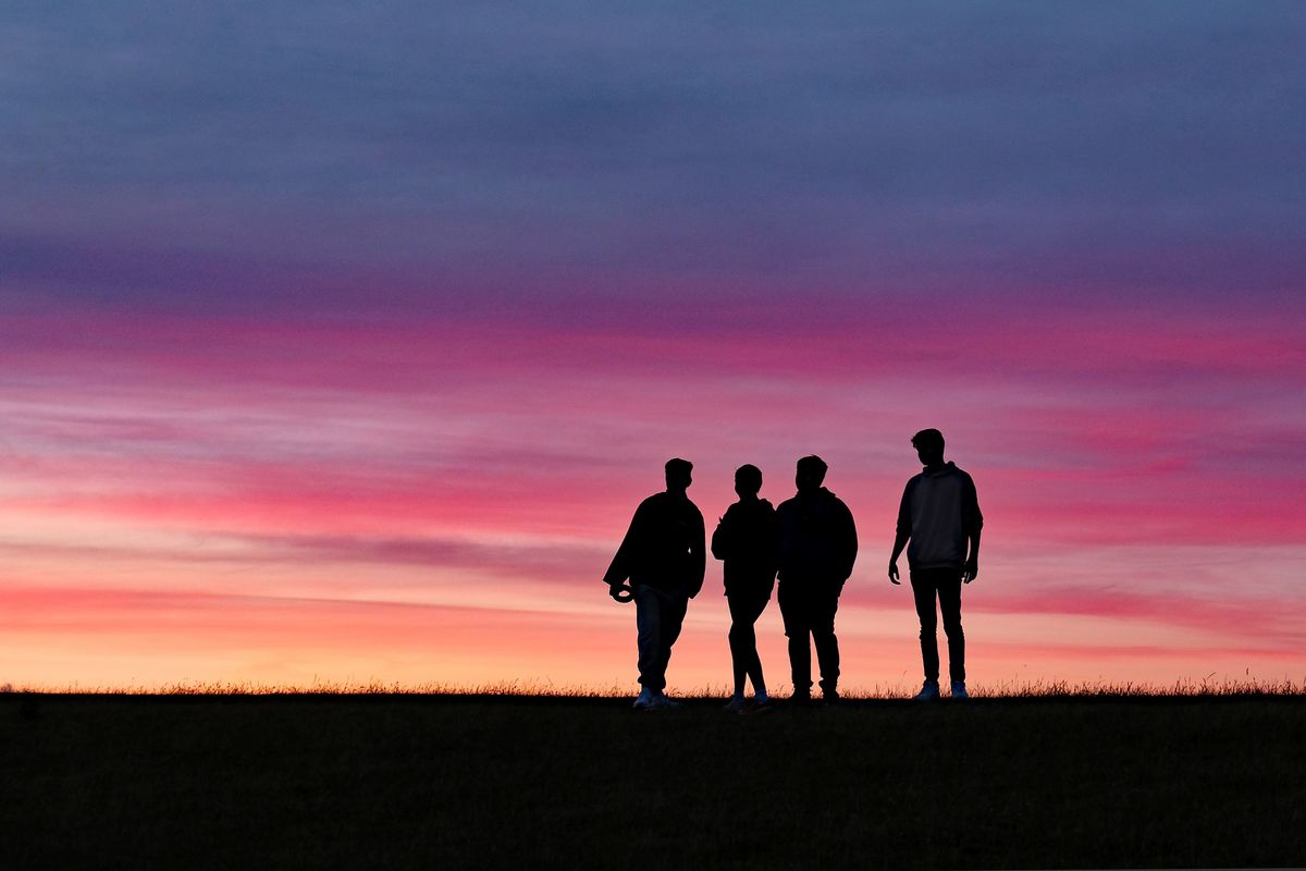 Abends auf dem Deich