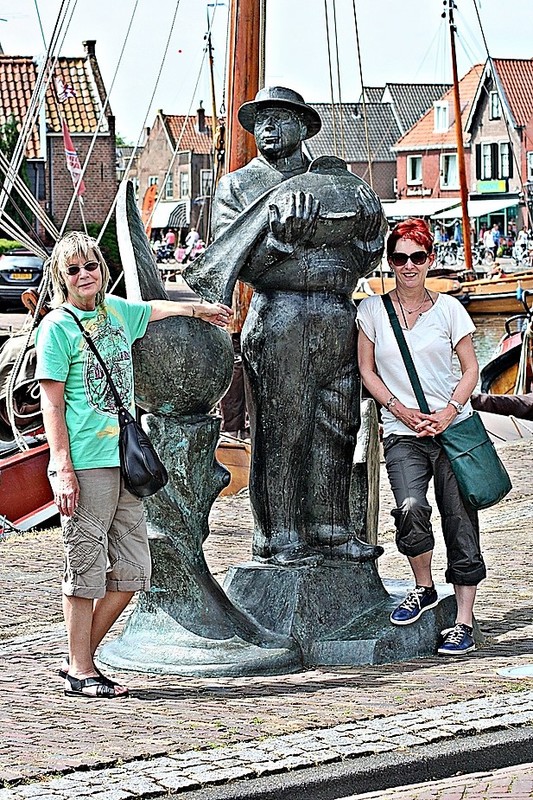 Der Fischer mit seinem Fang