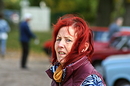 Frau mit roten Haaren